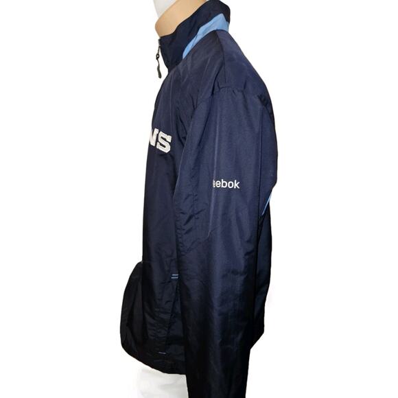 Tennessee Titans Reebok NFL Team Apparel On Field Blue Jacket Men’s Sz Large - Picture 4 of 11